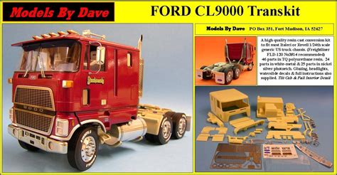 Ford Cl Cab Over Truck Aftermarket Resin D Printed Model