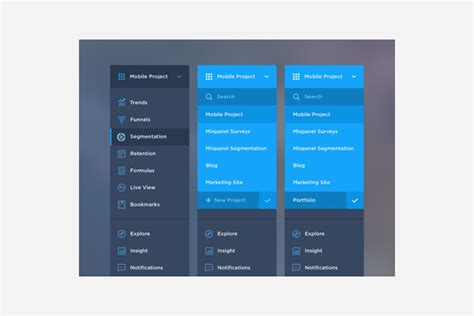 Best Web Ui Menu Designs Free Premium Templates