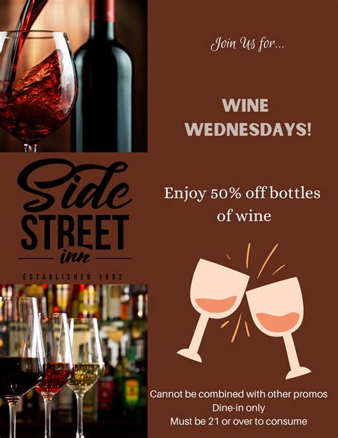 Wine Wednesdays Side Street Inn