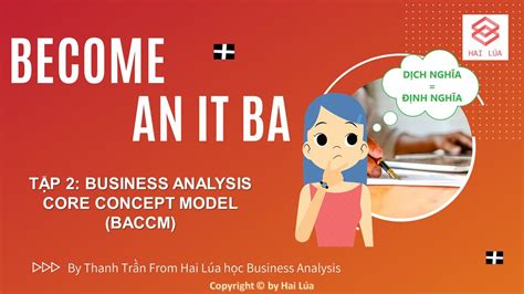 Series Trở Thành Itba Tập 2 Mô Hình Baccm Business Analysis Core Concept Model Youtube