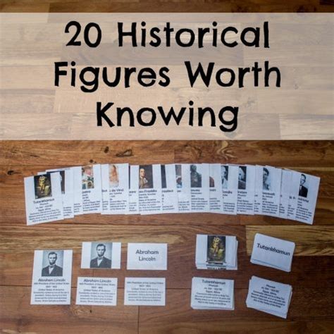 Free Historical Figures Worth Knowing Cards Reg Homeschool