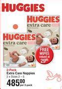 Huggies Extra Care Nappies 2 Per Pack Offer At Dis Chem