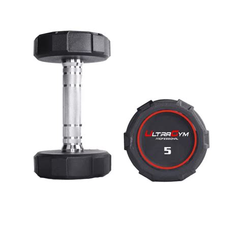 Круглые полиуретановые гантели. Ряд от 2,5 до 25 кг UltraGym UG1032D ...