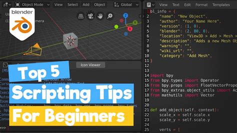 Blender Python Scripting Tutorial Scripting Tips For Beginners