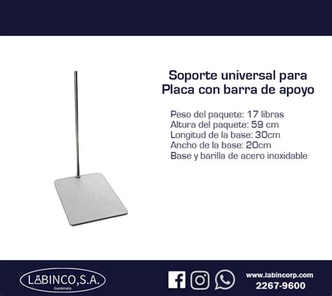 Soporte Universal Para Laboratorio Sin Clamps Labinco S A