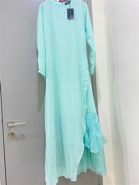 Hijabistahub Mint Green Dress Women S Fashion Dresses Sets Dresses