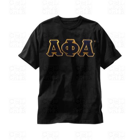 Alpha Phi Alpha Applique Letters Tee The College Crib