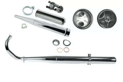 RACING AUSPUFF SET für Simson S50 S51 m Konus Doppelrohr