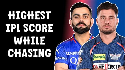 Top 10 Highest Individual Scores While Chasing In Ipl History 🔥 Youtube