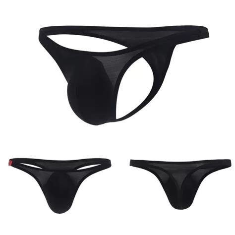 SEXY HERREN BIKINI SLIPS NIEDRIG tailliert G String Unterwäsche Tangas