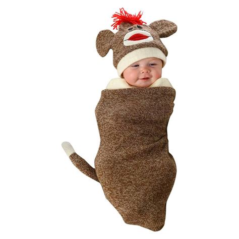 Infant Marv The Monkey Bunting Costume Brown 30 Kids Halloween