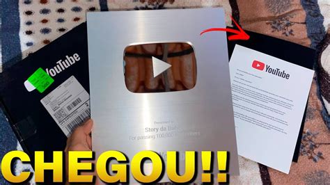 Chegou A Placa De 100 Mil Inscritos Youtube