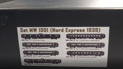 Unboxing The Models World Mw H Nord Express Set With Ciwl Cars