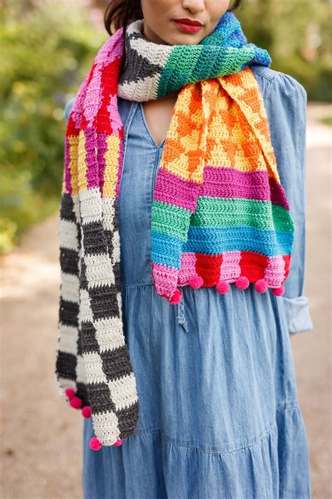 Pattern To Crochet A Wonderland Scarf Its A Magical Sampler And