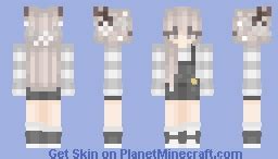 Half Deer Girl Minecraft Skin