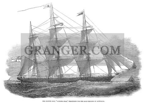 Image Of Clipper Ship 1853 The British Clipper Ship Guiding Star