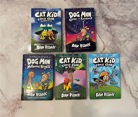 (Hard cover) Dog Man & Cat Kid comic book, Hobbies & Toys, Books ...