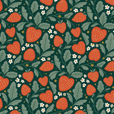 Strawberry Fields Peel And Stick Removable Wallpaper | Love vs. Design