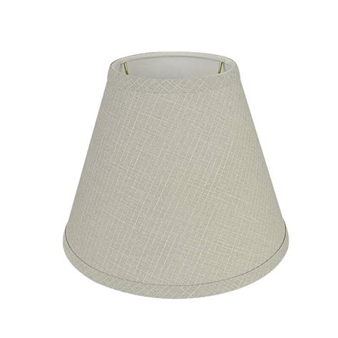 Aspen Creative Hardback Empire Uno Lamp Shade Grey 5 X 10 X 8