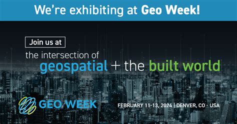 Geo Week 2024 We Are Part Of It Laserscanning Europe