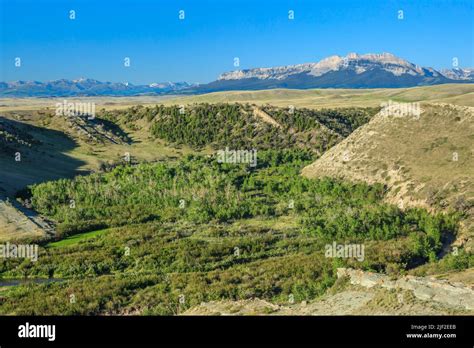 Deep Creek Valley Below Sawtooth Ridge On The Rocky Mountain Front Near