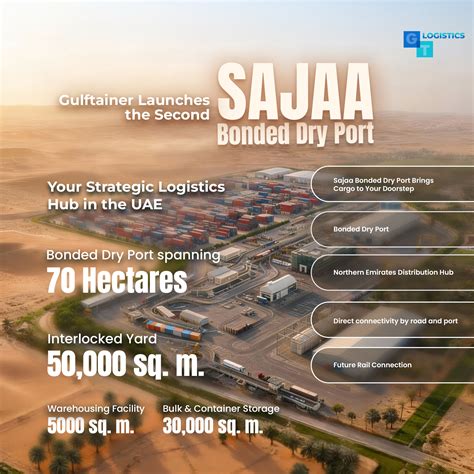 gulftainer launches   bonded dry port  sajaa gulftainer