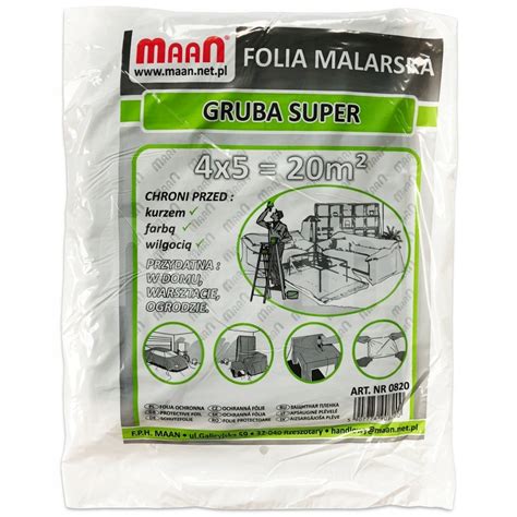 Folia Budowlana Malarska Ochronna Super Gruba X M