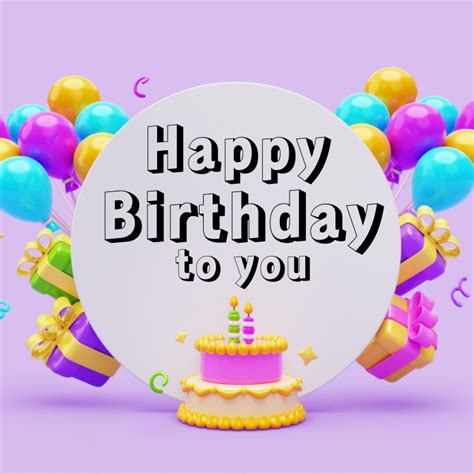 Happy Birthday To You Poster Template Postermywall