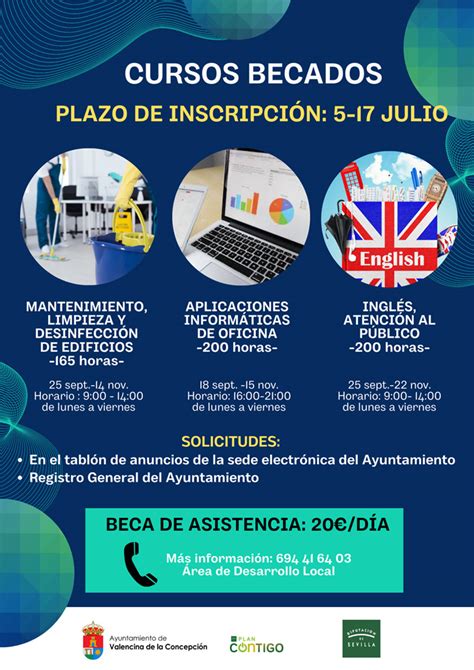 Cursos De Formaci N Becados Con D A Por Asistencia