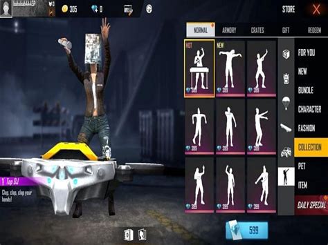 Free Fire New Emote Photo Free Fire Emotes Are The Poses And Actions