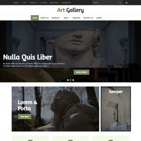 Museum Website Template - TemplateOnWeb