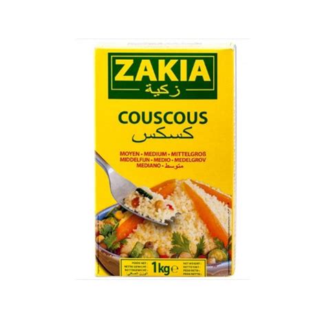 COUSCOUS ZAKIA MOYEN 1 KG EN CARTON LAVANTAGE