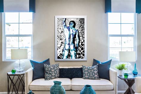 Male Nude Man Portrait Gay Wall Art Queer Art Nude Print Erotic Wall Art Male Nude Rolled