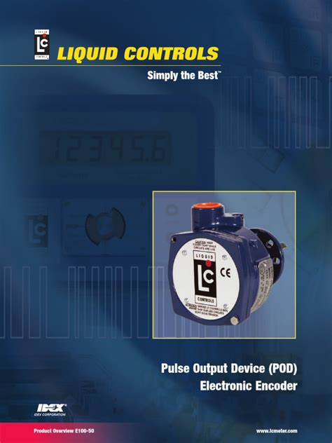 Pulse Output Device Pod Electronic Encoder Product Overview E100 50