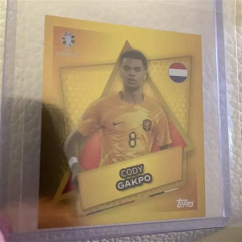 Topps Euro Germany Cody Gakpo No Signature Gold Sticker Ned Sp