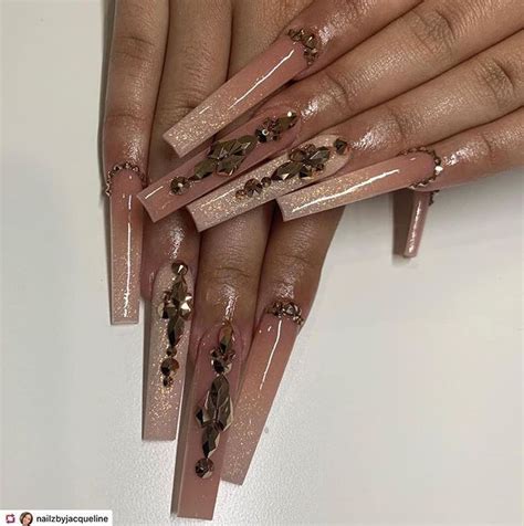 52 Instagram Baddie Nails Acrylic Designs Ideas Long Acrylic Nail