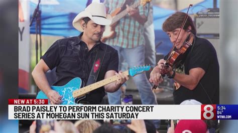 Brad Paisley To Perform At Mohegan Sun As A Part Of Charity Concert Series