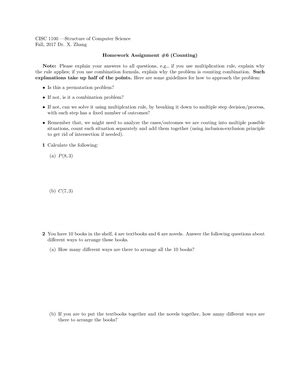 Homework Assignment Logic Cisc Discrete Structure Fall