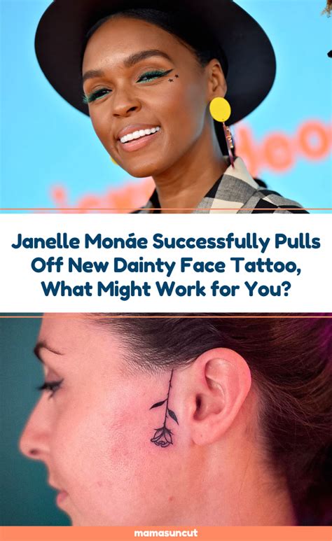 A Womans Face With The Words Janelle Monage Successfully Pulls Off New