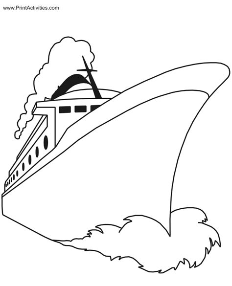 Cruise Ship Coloring Pages Coloring Home