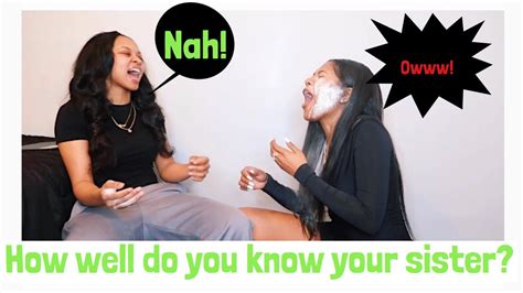 Sister Powder Challenge How Well Do You Know Your Sister Youtube