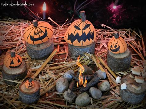 Mini Rock Pumpkin Family