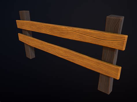 Artstation Stylized Wooden Fence