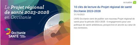 Le Projet Régional de Santé 2023 2028 en Occitanie Parcours Ados 81