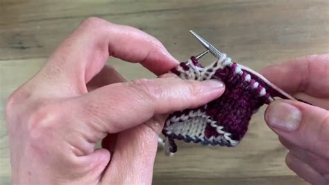 Comment Tricoter le Jacquard Réversible Tricot Double YouTube