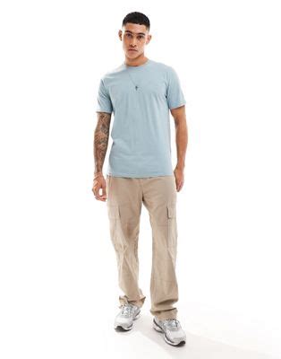 Hollister Crew Neck T Shirt In Blue ASOS