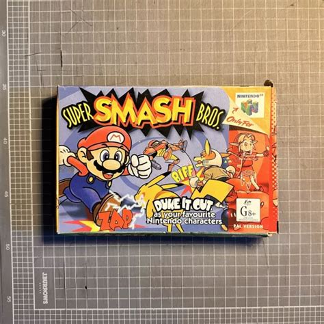 Super Smash Bros Nintendo 64 1999 Box Only Authentic Original 145