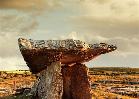 Poulnabrone Dolmen At Sunset #1 Greeting Card by Mammuth