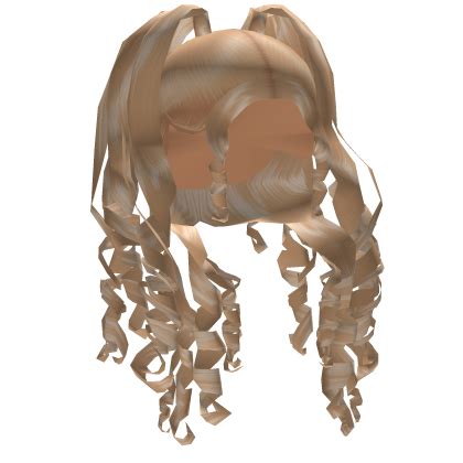 Long Blonde Curly Updo With Pigtails Roblox