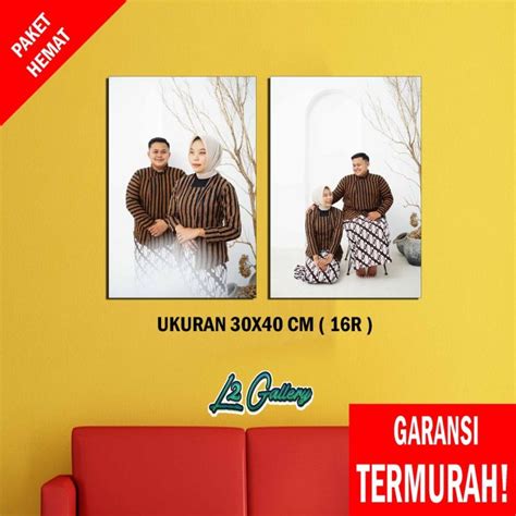 2PCS CETAK FOTO BINGKAI UKURAN 30X40 CM 16R Lazada Indonesia